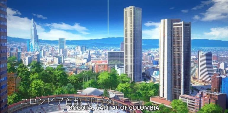 Bogotá aparece en una serie animada japonesa